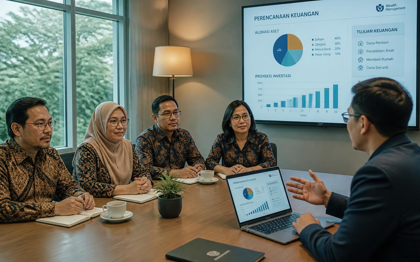 Sekelompok dosen berdiskusi